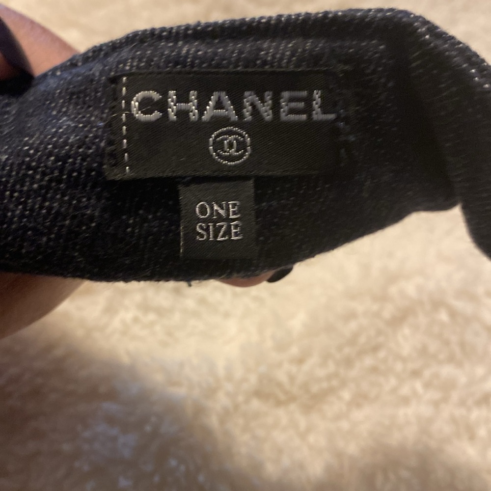 Authentic Chanel Denim Visor! No call outs! authentication approved - Picture 4 of 10
